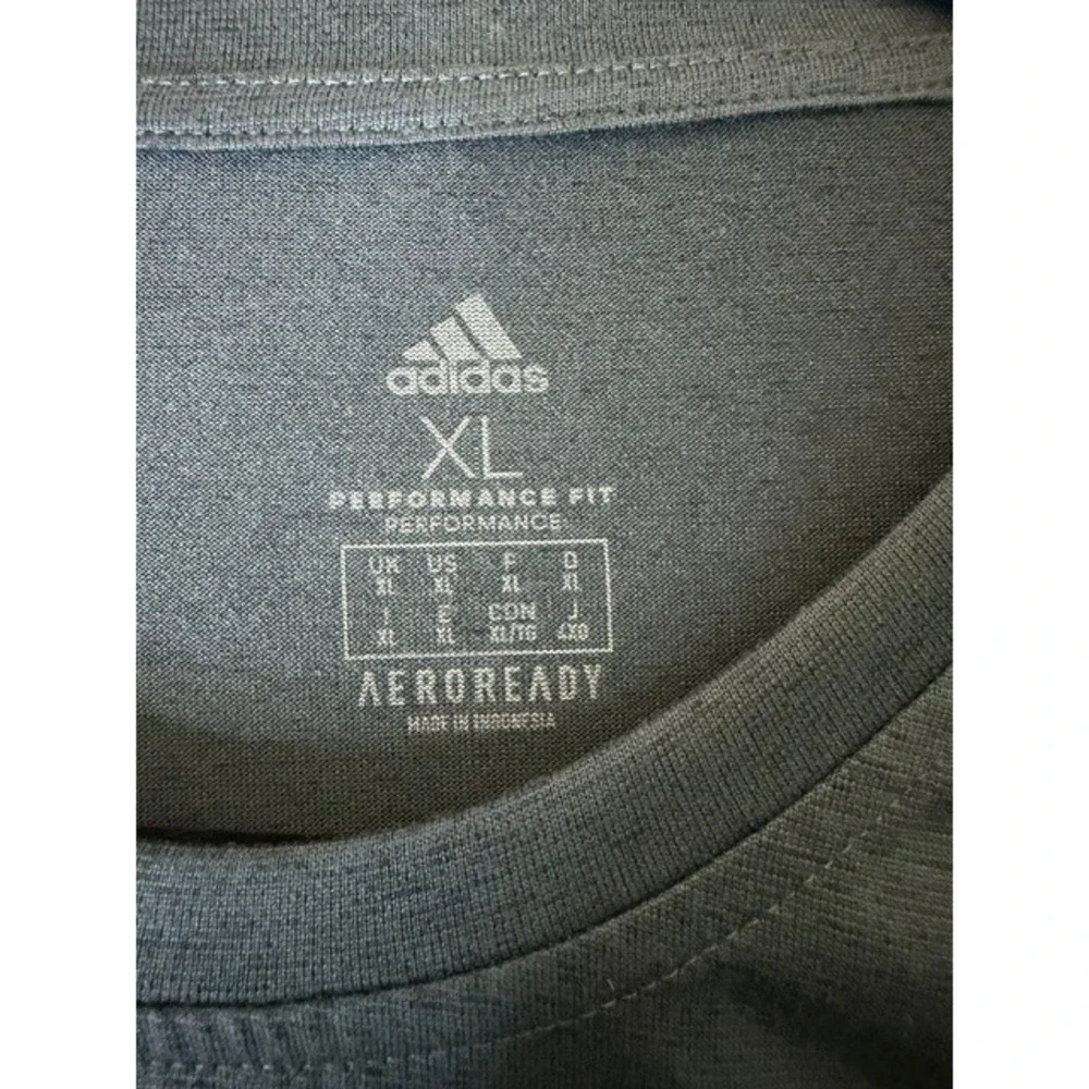 Adidas Aeroready Long Sleeve Shirt Mens XL Blue Gray Performance Fit 0089